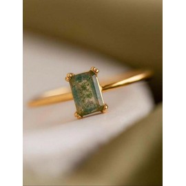 Minimalist Temperament Artificial Crystal Decor Ring, Rings for Women, Princess Ring, Fashion Accessories for Women & Girls, Trendy All-match & Exquisite Jewelry, Girlfriend Gifts:_Green_8