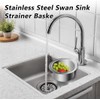 Stainless Steel Swan Sink Strainer Basket, 2024 New Multi Functional