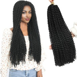 LOHXINHAIR 24 Inch 7 Packs Passion Twist Hair Water Wave Crochet Hair Pre Looped Bohemian Braids for Black Women