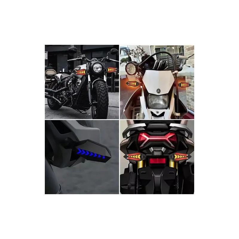 2pcs Luces Led Direccionales Para Moto Secuencial Indicador