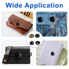 Elesunory 75 Set Metal Snap Fastener Kit, 15mm Leather Snaps,