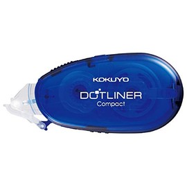 Kokuyo DM4500-08NB Tape Glue Dot Liner Compact Body, Blue, Set of 2