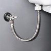 JEAPHA Toilet Connector Plumbing kit，Complete Toilet Set Valve, 1/2 inch