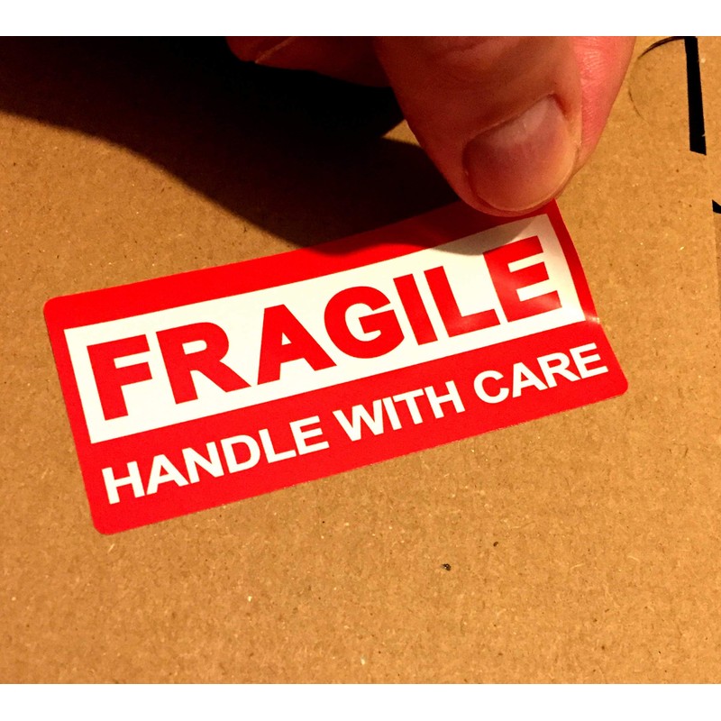 BT-Label 650 Warning Labels Fragile Stickers 78 x 36 mm