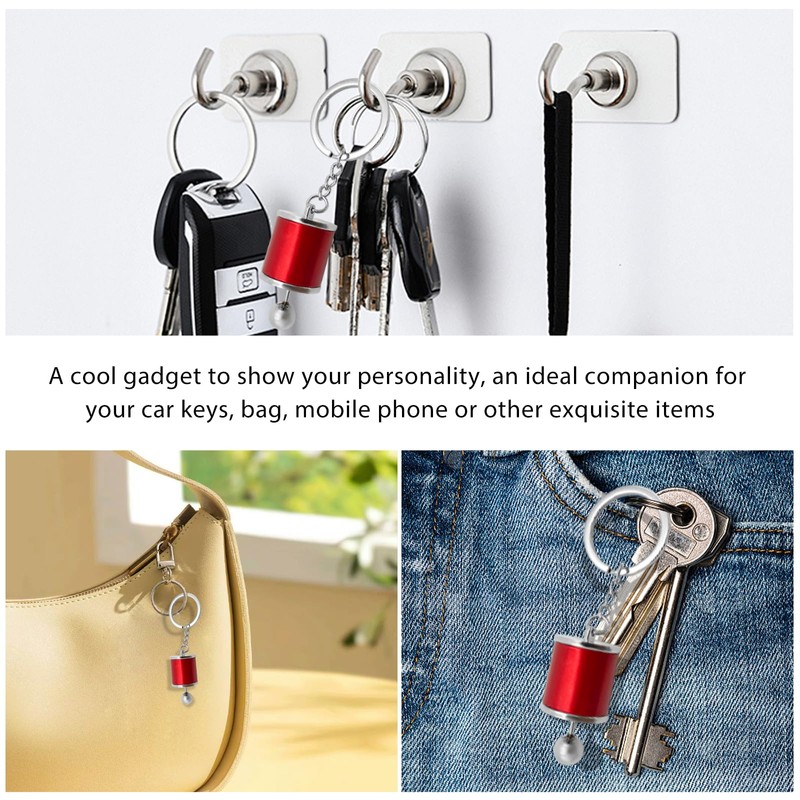 SHMZK Car Gearbox Keychain, Six Speed Manual Transmission Keychain, Creative