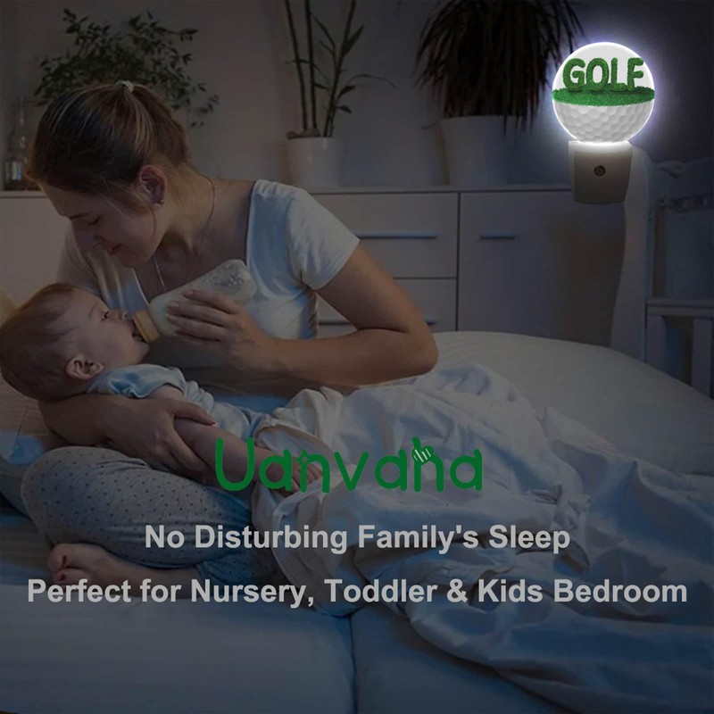 Uanvaha Golf Ball Night Light Half Golf Ball with Grass