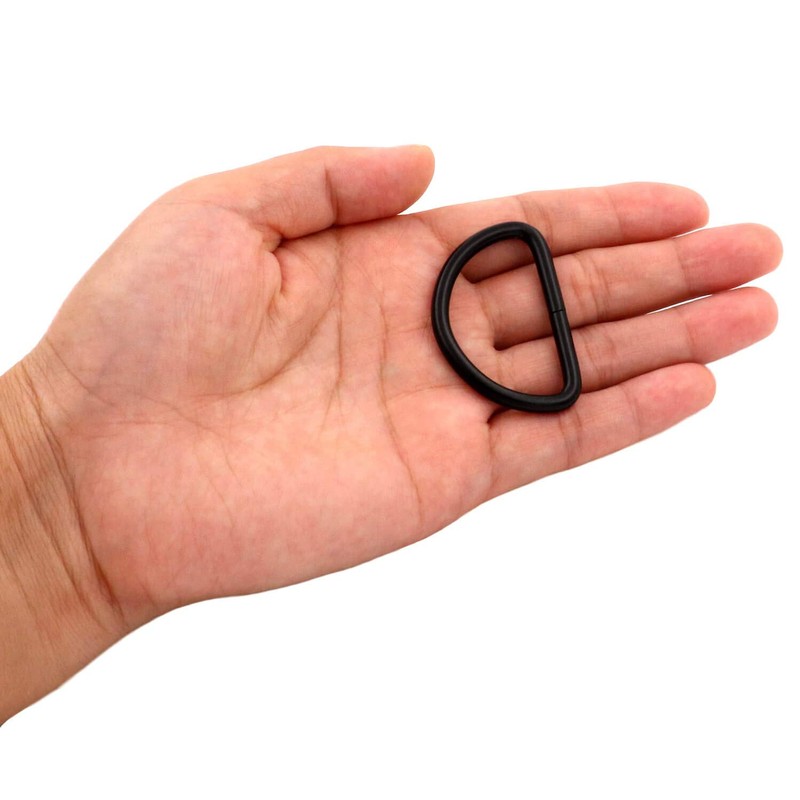 Amanaote Metal D-Rings Buckle 2" Inside Diameter Non-Welded for Webbing