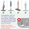 Flammi Semi-Disposable Microfiber Mop Pads Compatible with Shark S1000 S1000A