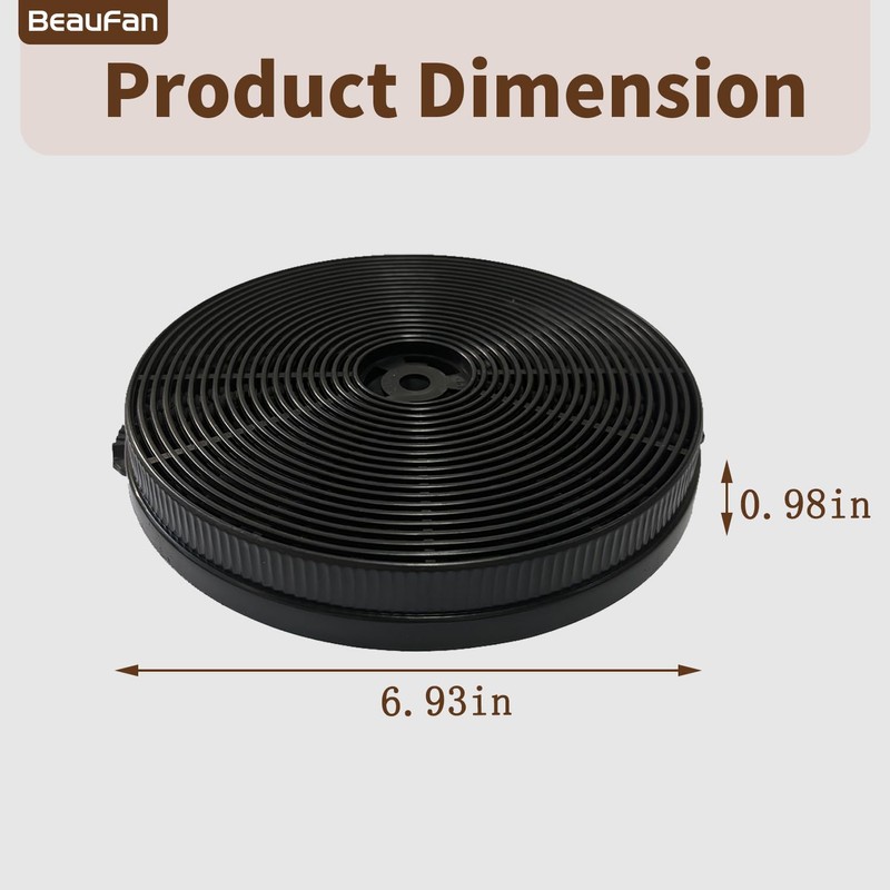 Beaufan 4 Pack MIZ1000 Activated Carbon Filter Compatible with Respekta