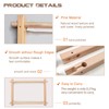 MUFEKUM Beech Wood Embroidery Tapestry Scroll Frame, Wooden Cross Stitch