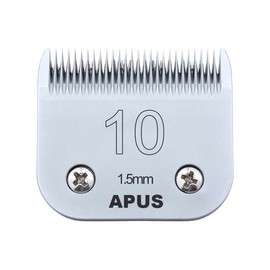 APUS 10# 1.5mm (1/16") Dog Grooming A5 Clipper Blade,Made of High Carbon Steel and Ceramics Compatible with AGC/KM2/Golden A5 Clippers.