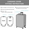 Travelkin Luggage Covers For Suitcase Tsa Approved,Suitcase Cover Protector Fit