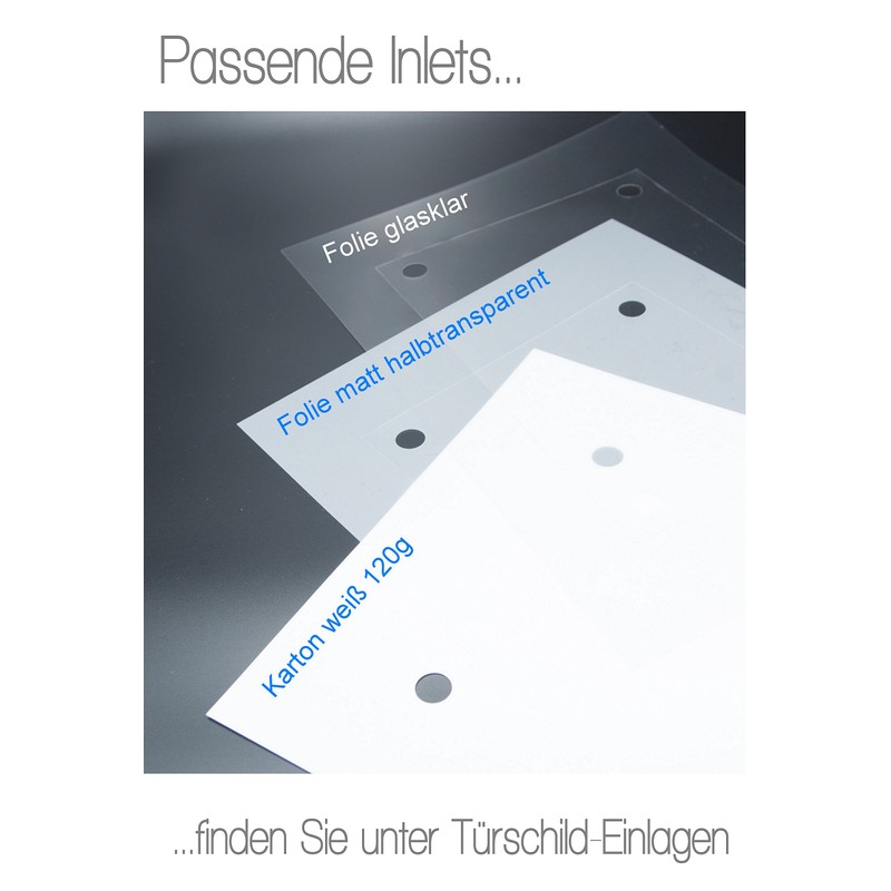 Logistic Sign System Door Sign Glass Vitrum B (150/150 mm