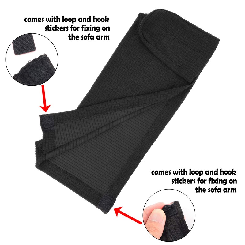 CM Anti-Slip Sofa Armrest Slipcover Anti-dust Armchair Stretch Cover for