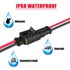 MUYI 2 Wire Connector 16AWG 5 Kits 2 Pin Waterproof