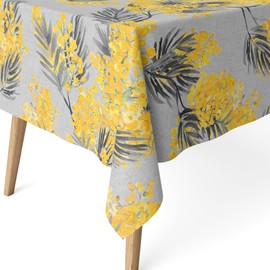 Martina Home Resin Tablecloth Mimosa Grey 240 x 140 cm