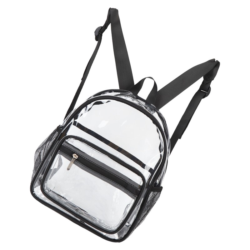 Clear Backpack Waterproof Heavy Duty Fashionable Eco Friendly PVC Transparent