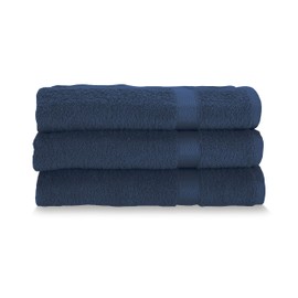 Gabel Pure Cotton Face Towels, 60 x 100 cm, Blue, Pack of 3