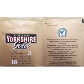 Yorkshire Gold Tea Individually Wrapped Tagged Enveloped One Cup Tea Bags Let s Have a Proper Brew - Taylors of Harrogate (Yorkshire Gold, 20)