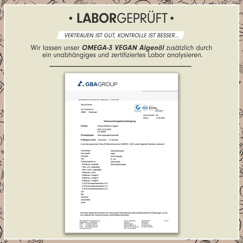Omega-3 Algae Oil 100 ml - High Dose with 2297