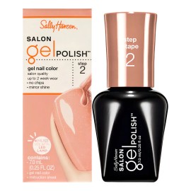 Esmalte Para Uñas Sally Hansen Beauty Salon Gel Polish Color 140 Just Peachy Gel De Secado Con Lampara Led 7 Mililitros