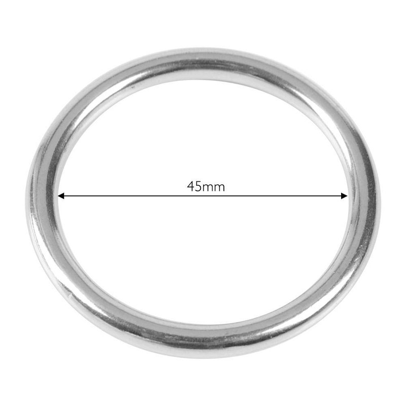 Welded Steel Rings, Rustproof 304 Stainless Steel 45mm Steel Ring