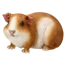 Figuren Shop GmbH Guinea Pig Garden Ornament - Lifelike Polyresin Animal Figurine by HotAnt, 22 cm, Weatherproof & Hand Painted