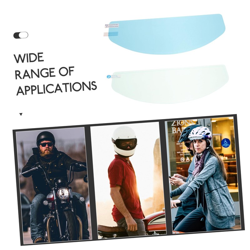 Alipis Helmet Film Kit Anti-Fog Rain Film for Motorcycles Install