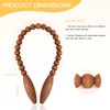 Wood Bead Curtain Tiebacks 2 Pack, Boho Curtain Holdbacks, Coffee