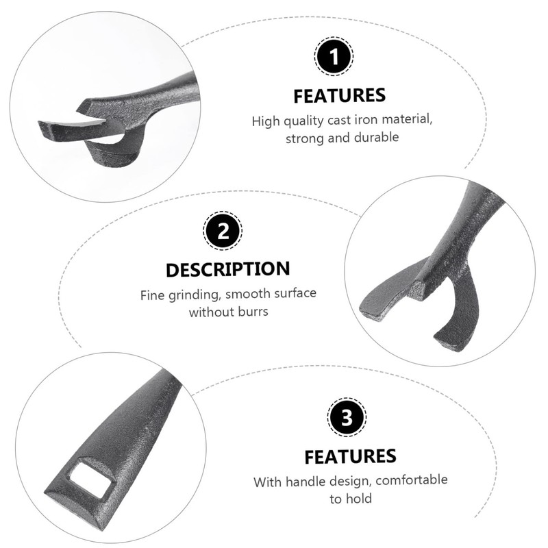 Totority Cast Iron Teppanyaki Clip Scald Kitchen Tool for Safe