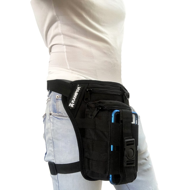 KAMPAK Piernera Tactica HH04 Multiusos Celular (Negro)