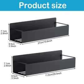 FACULX 2 Pcs Magnetic Aerosol Spray Can Holder, Heavy Duty Magnet Toolbox Bottle Holder, Wall Mounted Spray Bottle Rack, Tool Box Storage Rack for Garage Home Workspace