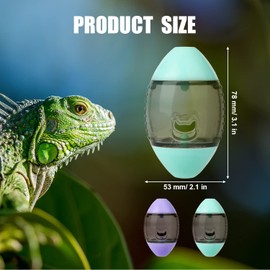 Bearded Dragons Enrichment Toy, Pet Feeder Interactive Toy for Lizards, Bearded Dragons, Geckos, Small Reptiles (Green, Purple)