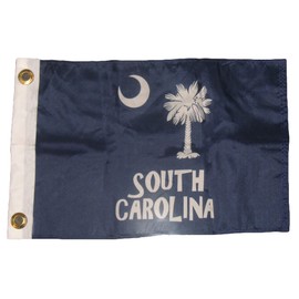 Trade Winds 12x18 12"x18" State of South Carolina SC Letters Blue Boat Flag Banner Premium Fade Resistant
