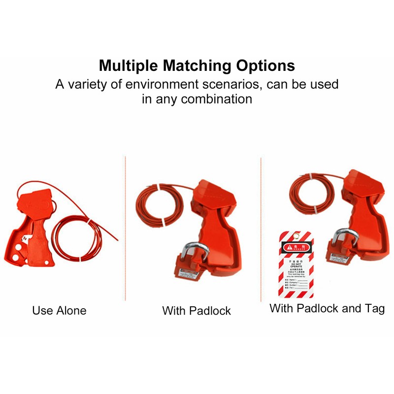 Cable Lockout High Temperature Resistance Corrosion Resistant Nylon Adjustable Safety