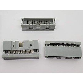 Pc Accessories 4-Pack 2X10 20P Dual Rows 2.54mm Shrouded IDC Male Header, 20 Pins Connectors