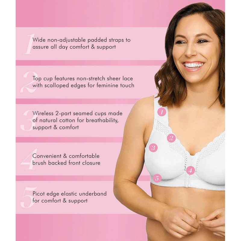 Exquisite Form 5100531 Fully Wireless Cotton Back & Posture Support