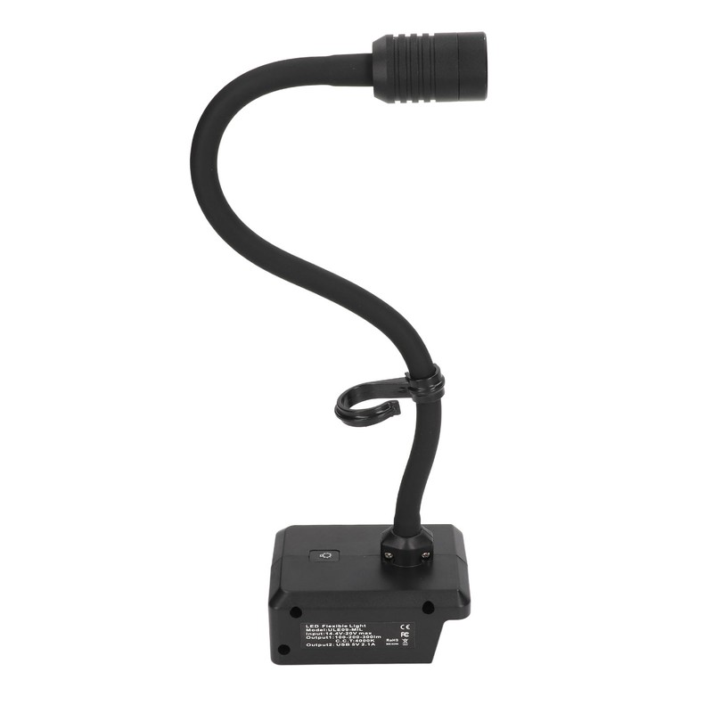 Gooseneck Work Light LED Cordless Lamp Rechargeable 2 USB Ports