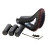Gear Stick Knob Car Faux Leather Black Red Universal Sport