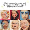 Evereden Kids Fantasy Face Crayon: Sweet Clementine - Non-Toxic Multi-Purpose