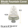 Bitubi Fountain Cover（40"x50"） 600D Oxford Cloth Garden Fountain Statue Protective