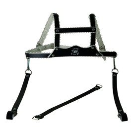 Sunnybaby 10389 – Child Safety Harness Leather with Studs, Navy Blue