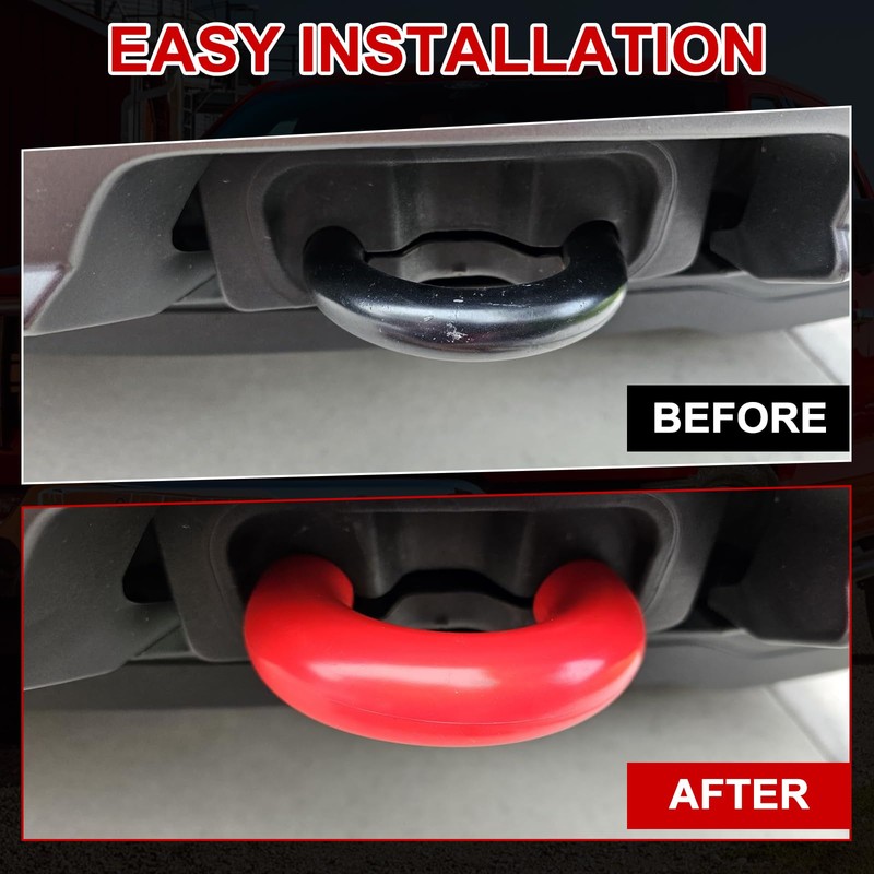 Front Tow Hooks Covers Compatible with 2004-2024 Ford F150, Bronco