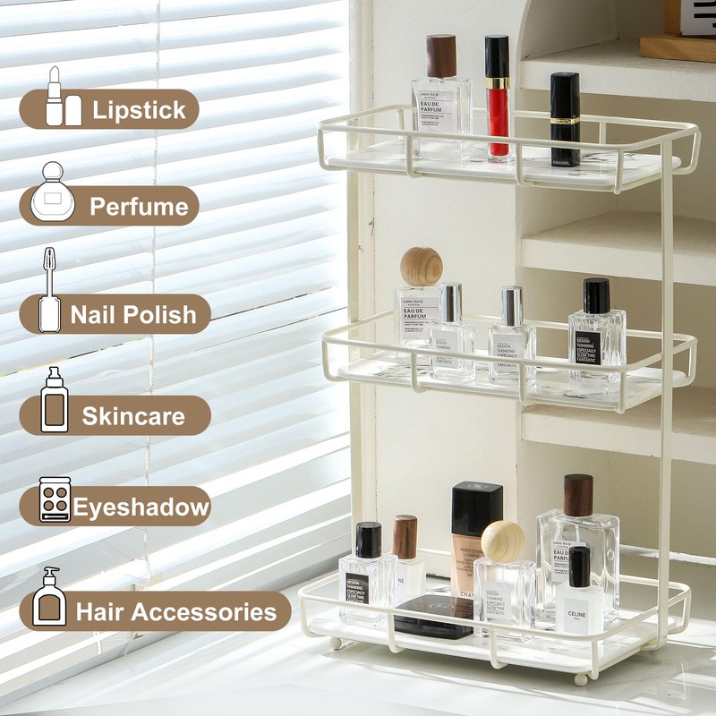 Bathroom Organizer Countertop Perfume Organizer Makeup Organizer Cosmetics Storage Display