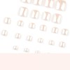 Aurora Press on Toenails Short Square Fake Toenails Solid Color
