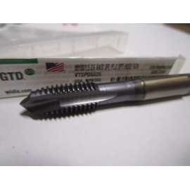 Widia Spiral Point Tap, M10-1.5, Plug, Metric Coarse, 3 Flutes, TiCN