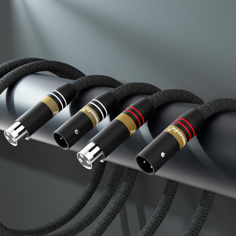 Monosaudio 17AWG HiFi Audio Microphone Cable XLR Cable 3 Pin