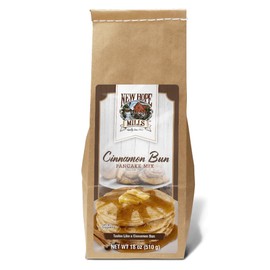 Cinnamon Bun Pancake Mix, By New Hope Mills, Quick Recipe, Sweet Cinnamon Aroma, No-Fuss Breakfast 18 oz