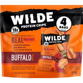 WILDE BRANDS Buffalo Chicken Protein Chips Multipack, 5.4 OZ