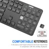 Arteck 2.4G Wireless Keyboard Ultra Slim Full Size Keyboard with